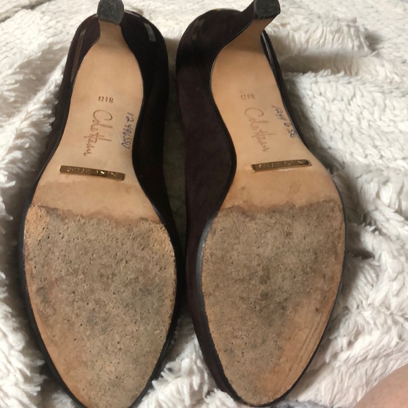 COPY - Cole Haan sz 8.5 brown suede peep toe pumps- Nike - Picture 4 of 4